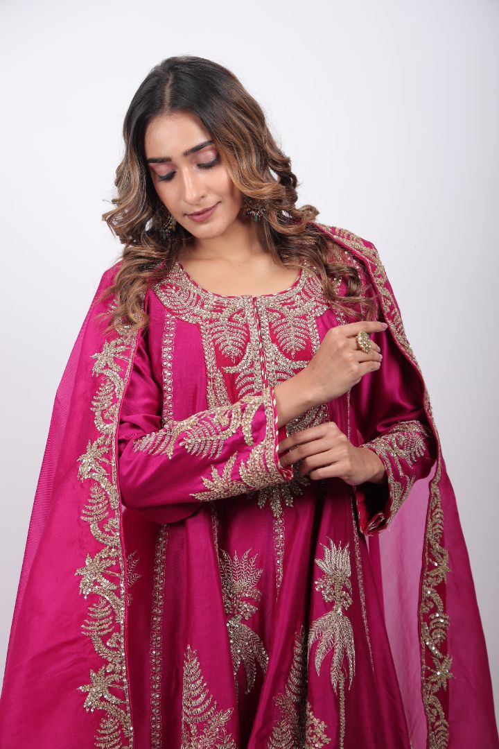 Zareen Embroidered Sharara Set