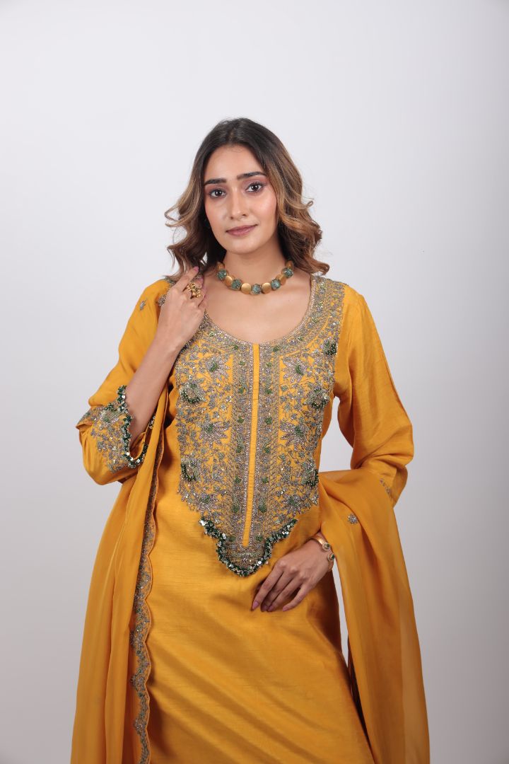 Aarza Embroidered Palazzo Set