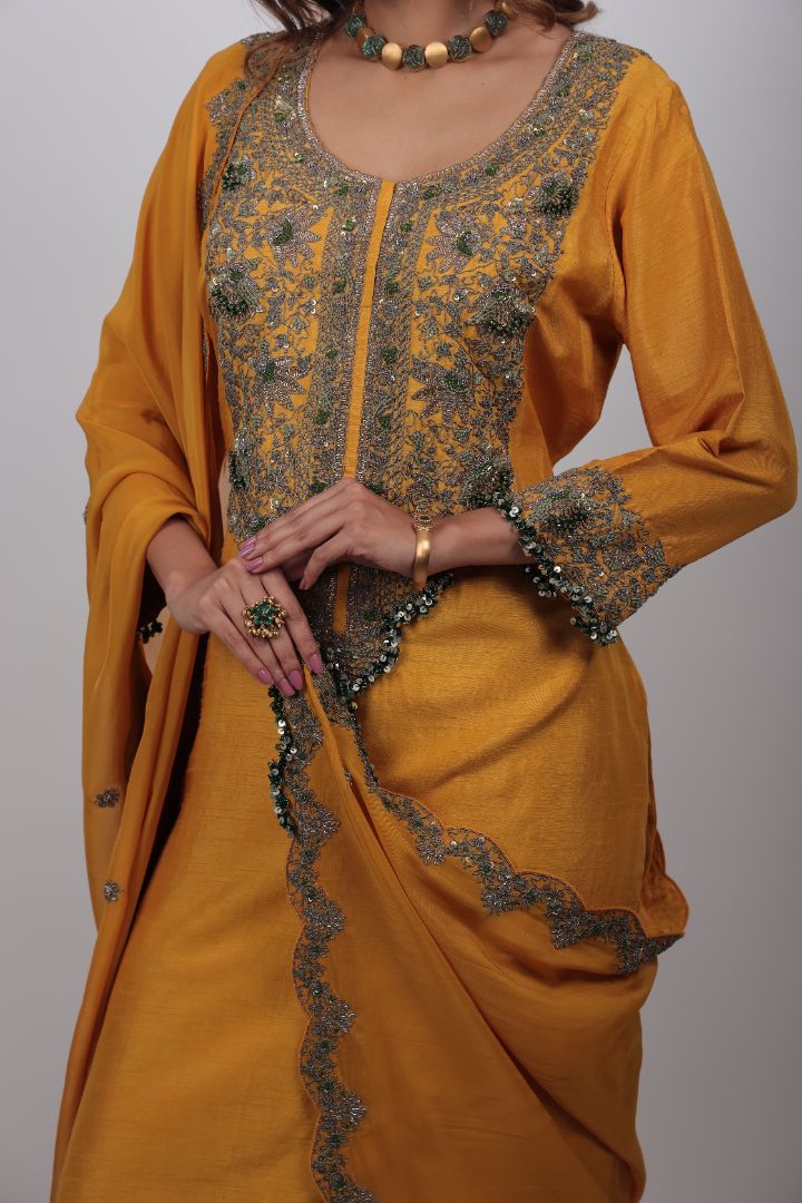 Aarza Embroidered Palazzo Set