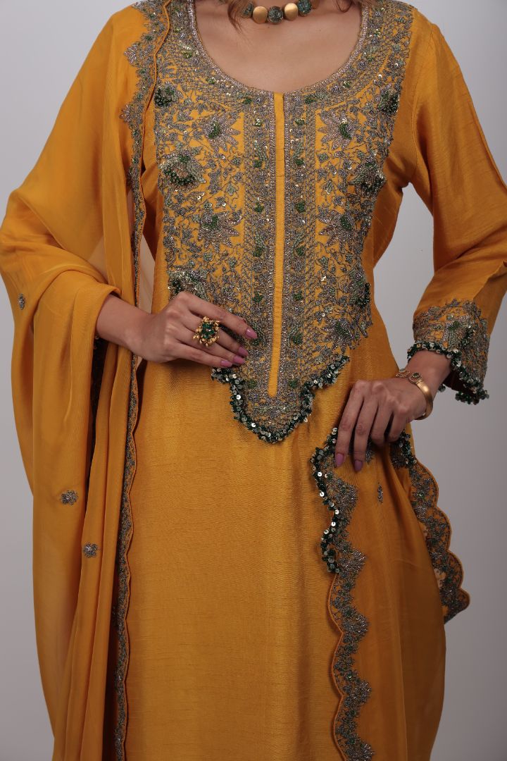 Aarza Embroidered Palazzo Set