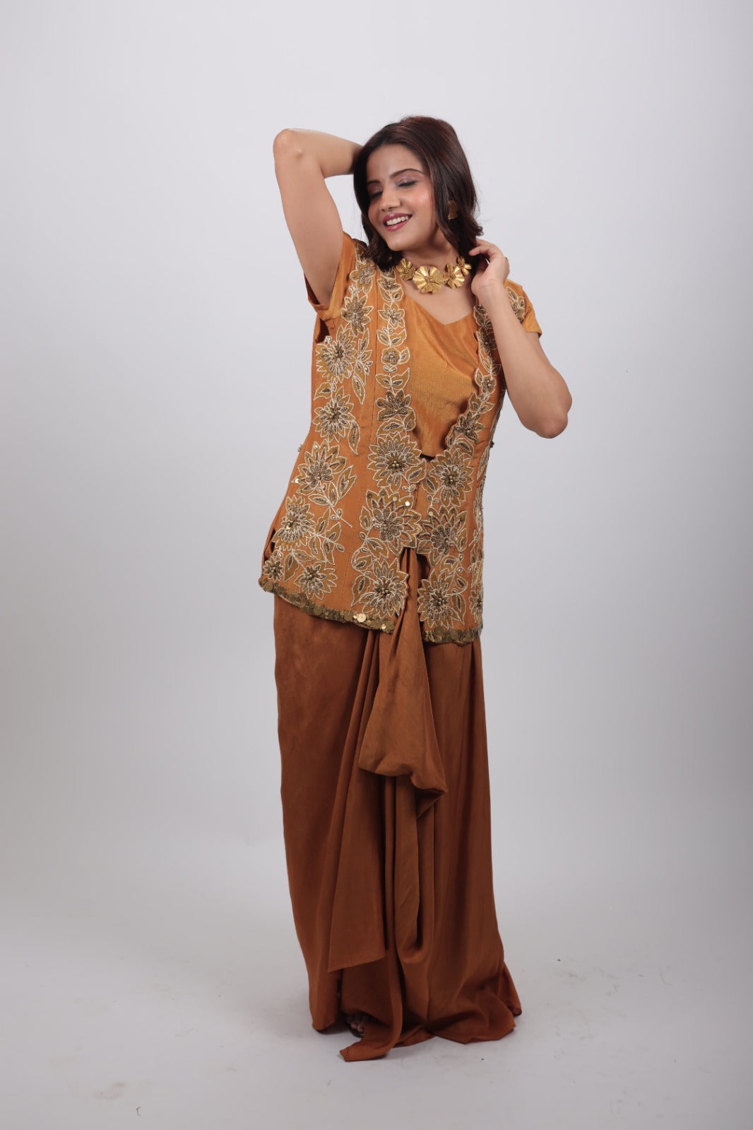 Vanya Embellished Drape Set
