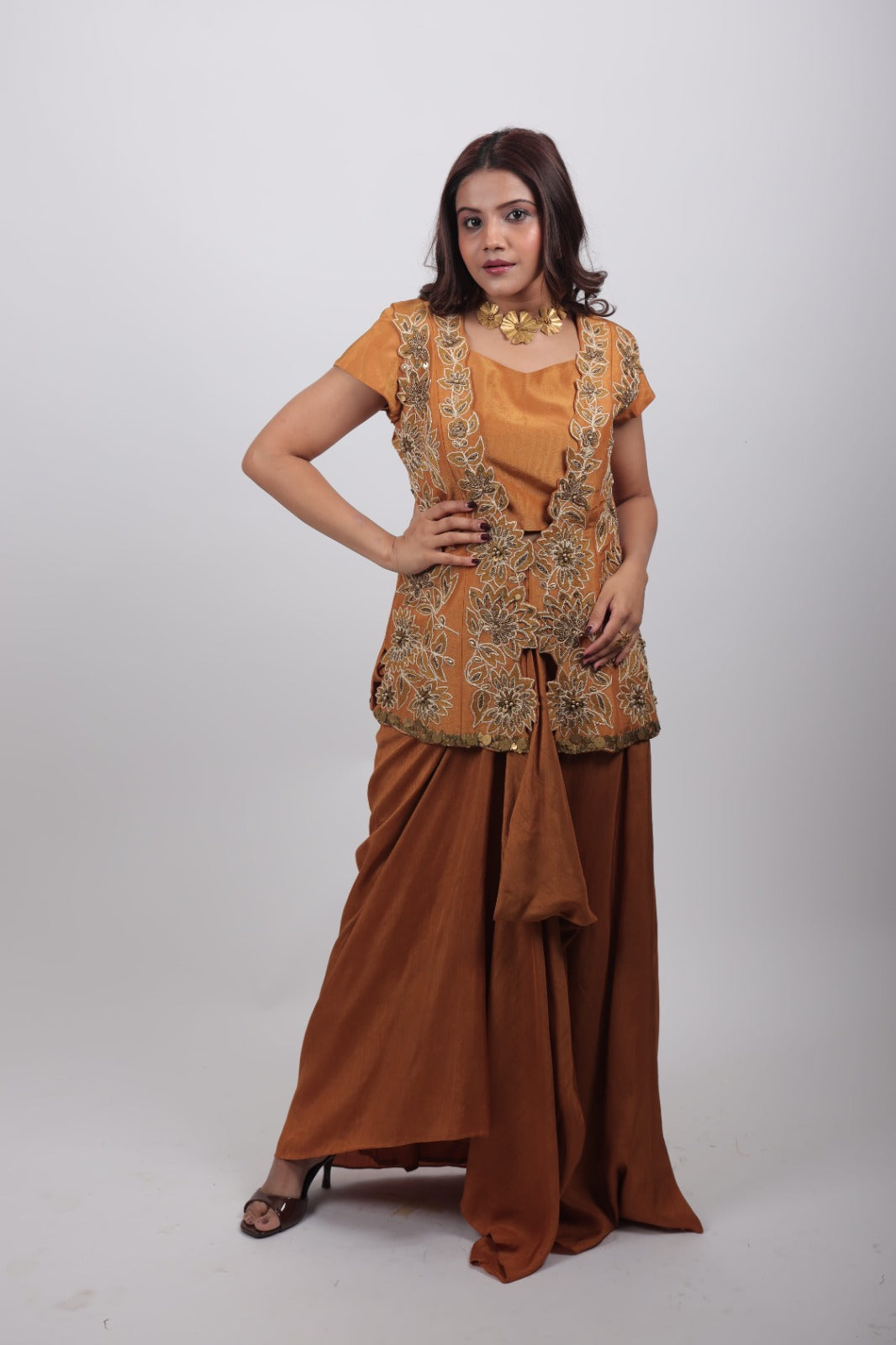 Vanya Embellished Drape Set