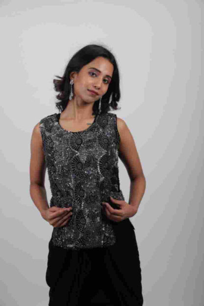 Aarika Embroidered Draped Set