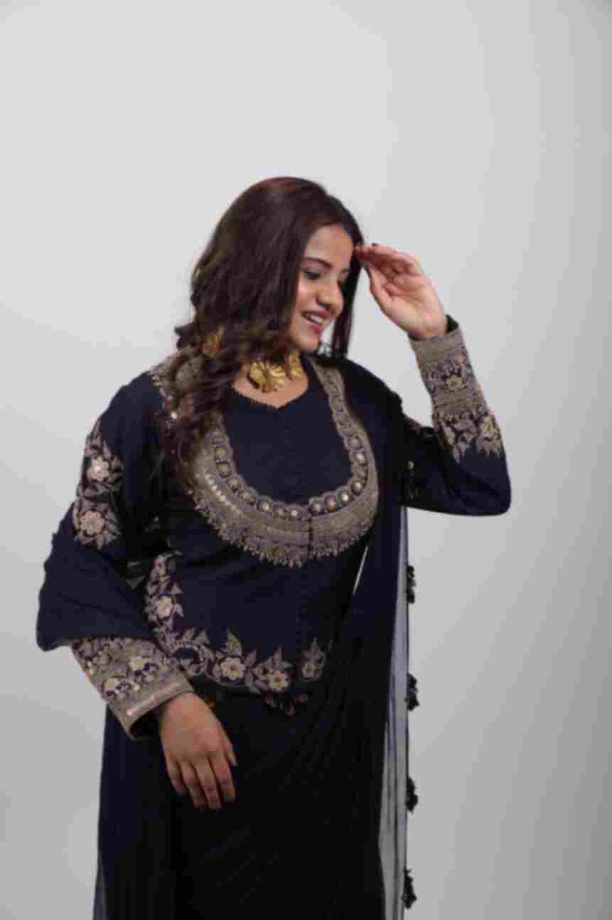 Ameera Embroidered Draped Set